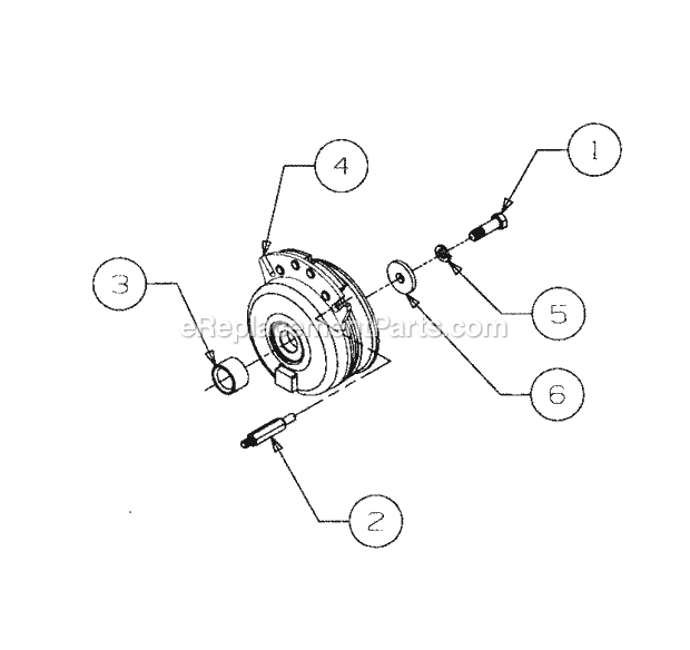 Pto Clutch Diagram and Parts List for 2176 13A-274G100 Cub Cadet Lawn Tractor